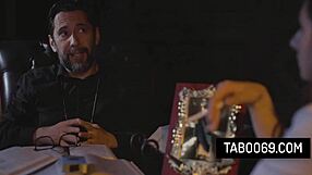 Pervert priest bends virgin teen penelope kay over for rough anal assfucking doggystyle