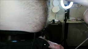 Handcuffed mature milf mommy slurps cock in rough humiliation slave training