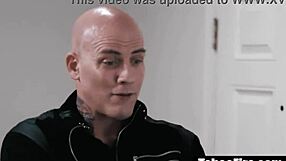 Stepsister fucks repo man in front of step-brother to pay his debts