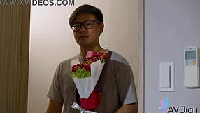 stacy loves getting bent over for doggystyle in her shaved asian pussy