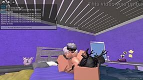 Rich Slut Rides and Takes Creampie from Roblox Fan in Hardcore Doggystyle Pounding