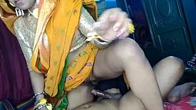 Newlywed Desi Wife's Secret Doggystyle Frenzy. Husband's Blowjob Special on Wedding Night