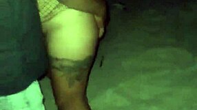 Horny latina fingered and exposed on public beach