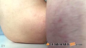 Homemade amateur virgin ass takes first dick in bedroom scene