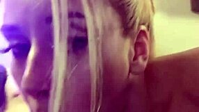 blonde pigtail slut with small tits submits to roommate's monster cock for wet deepthroat face fucking and drooling throatjob in dorm