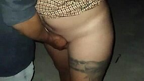 Horny latina fingered and exposed on public beach