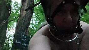 i feel so exposed as a ponygirl slave in the forest