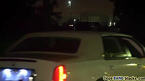 a black guy licks this female cop's shaved pussy during the bust gone wild