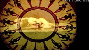 Vintage erotic art shows antique scenes with retro nudity and explicit poses