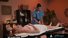 I feel so passionate as Kylie Rocket massaging blonde Braylin Bailey