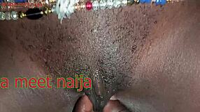 ebony babe fists her ass then fucks pussy deep with coca cola bottle