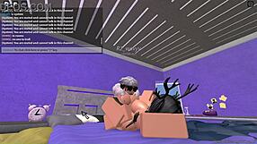 Rich Slut Rides and Takes Creampie from Roblox Fan in Hardcore Doggystyle Pounding