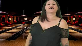 Bowling with step-son Nicholas