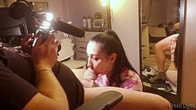 i can't get enough of black lynn's stunning bts vape and oral skills behind the scenes...