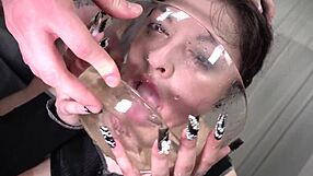 Alice Moon's tight holes stretch wide for double pussy pounding and monster cock gape