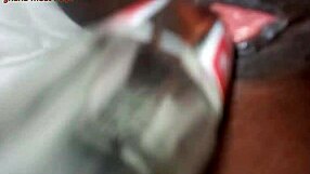 ebony babe fists her ass then fucks pussy deep with coca cola bottle