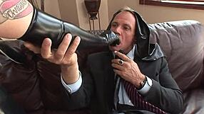 Alana evans dominates as latex milf with blonde blowjob doggystyle fucking cumshot facial in boots