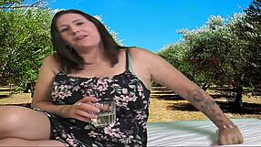 Bowling with step-son Nicholas