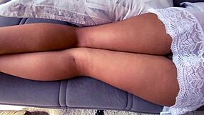 BRAZILIAN WIFE SLAMS FRIEND'S COCK DEEP UNTIL CREAMPIE FLOODS HER WET PUSSY!