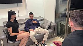 Degenerate Boss Pays Hot Candidates to Strip, Fuck, and Cum in Office Interview!