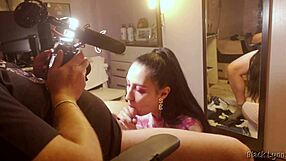 i can't get enough of black lynn's stunning bts vape and oral skills behind the scenes...