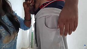 desi aunt bent over ranch taking huge cock doggystyle cumshot facial and mouth full for country lady