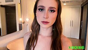 Laney Grey pov blowjob with big cock Brad Newman in homemade amateur sex