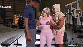 kay carter milf takes two bbc deep at gym cucking hubby