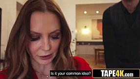 Young Couple Worships Gorgeous Russian MILF Pussy