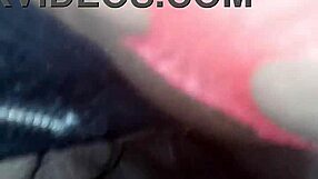 AngelG and Kuzz drench shaved pussy with monster bbc cream.