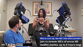 Phoenix Rose Endures Mandatory Hitachi Orgasms from Doctor Tampa in Latex Gloves