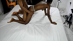 Petite Delilah moans as tight pussy rides huge blackwood bbc cowgstyle closeup