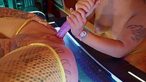 misty meaner jordan sky dildo face fuck squirt outdoors public