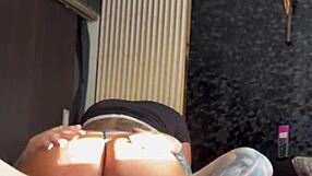 new neighbor seduces with hot ass after gym pov