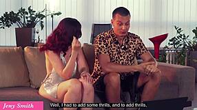 jeny smith teases stranger with upskirt flashing and anal video play