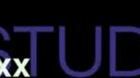 Gorgeous blonde student nurse in lingerie gets pussy licked by patient