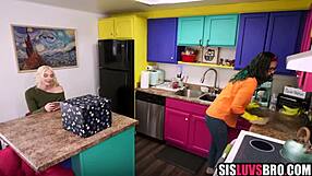 Hey stepsis and bro sneak around for some secret fun together