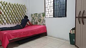 submissive latina neighbor in lingerie shakes her huge ass for cuckold husband