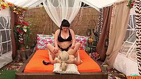 ever wonder how a cuban milf straps cristi ann's pussy into submission?
