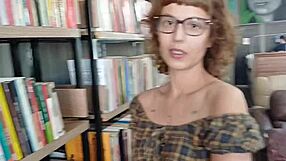 i devour her library girl's bare wet pussy with my monster cock deep