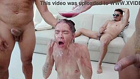 yessica bunny takes nasty double from four huge cocks in p-sluts vol 34