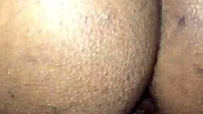 Ebony Teen 18+ Quickie Cowgirl Ride Ends in Creampie Home Alone