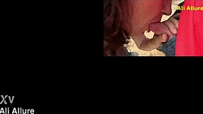 Ali allure rides stepbro harley then takes facial cumshot