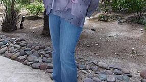 chelsea charms pops one button unleashing those massive fake tits everywhere!!