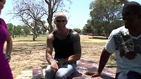 busty milf nikki sexx bent over bed taking deep doggystyle pounding