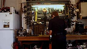 A Sexy Brunette Fucked Hard by Lesbian Redhead's Strapon Piercing Pussy Play