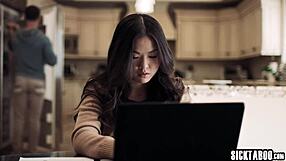 jealous asian teen lulu chu craves sex after masturbation blowjob with vic