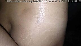 Curvy Ebony Boss Fingers Tuition Student's Fat Pussy in Bathroom