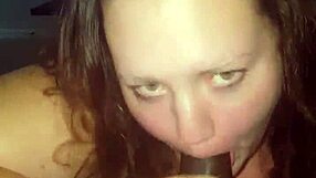 amy's huge black tits bounce as she deepthroats my throbbing cock