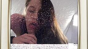 Jasmine's hairy bush takes massive cum blast in hospital fetish scene